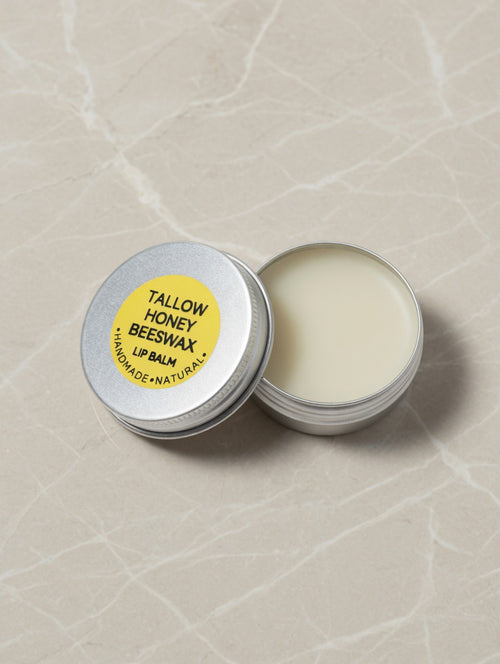 Tallow, Raw Honey, & Beeswax Lip Balm